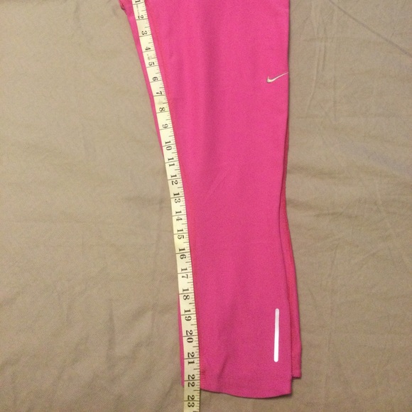 Nike Pro Dri-fit crop leggings size M pink - Picture 3 of 8
